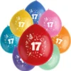 Födelsedagsballonger 17 år