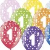 Födelsedagsballonger 1 år