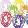 Födelsedagsballonger 3 år