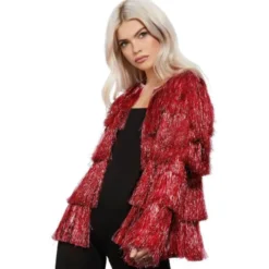 Festival Jacka Glitter Fever Collection Röd L1X (L/XL (44-50))