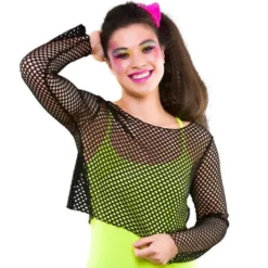 Fishnet Tröja Svart