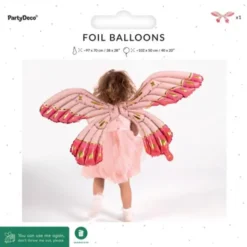 Fjärilsvingar Uppblåsbara Rosa