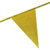 Flaggirlang Glitter Guld