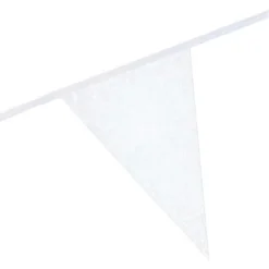 Flaggirlang Glitter Krämvit