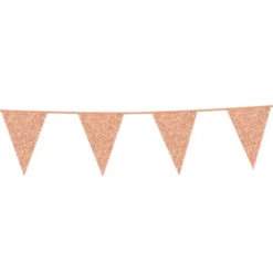 Flaggirlang Glitter Rosé Guld