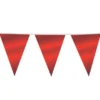 Flaggirlang Metallic Röd Stor