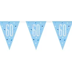 Flaggirlang 60 År Blå & Silver