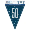 Flaggirlang 50 År Blå & Silver