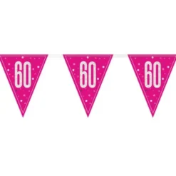 Flaggirlang 60 År Rosa & Silver