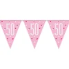 Flaggirlang 50 År Rosa & Silver