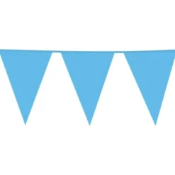 Flaggirlang Stor Babyblå