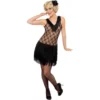 Flapperklänning All That Jazz Maskeraddräkt (Small (Strl. 36-38))