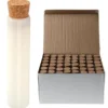 Flaskor med Korkar Vit 10 cm 48-pack