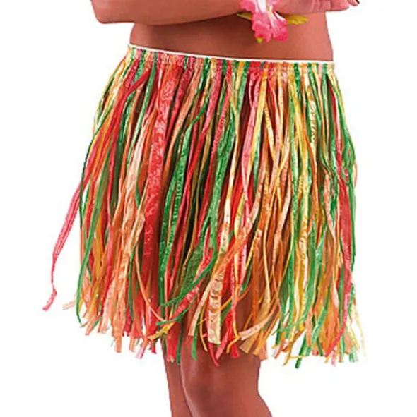 Flerfärgad Hawaii Kjol