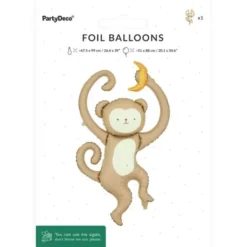 Folieballong Apa med Banan 51 x 88 cm