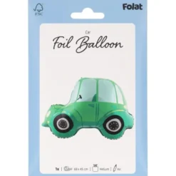 Folieballong Bil Grön 68 x 45 cm
