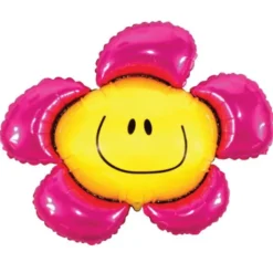 Folieballong Blomma Fuchsia 104 cm