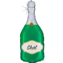 Folieballong Champagneflaska Skål