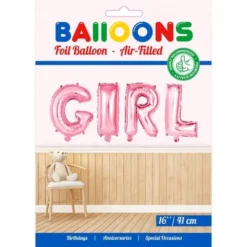 Folieballonger Baby Shower Girl