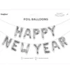 Folieballonger Happy New Year Silver