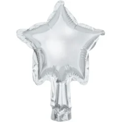Folieballonger Stjärna Silver Små 25-pack