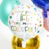 Folieballong Every Year Life Gets More Colorful