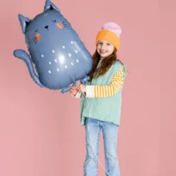 Folieballong Grå Katt