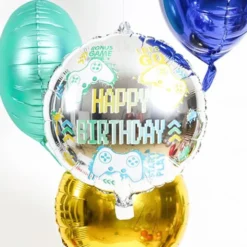 Folieballong Happy Birthday Gaming