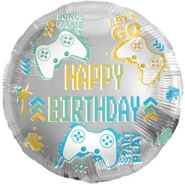 Folieballong Happy Birthday Gaming