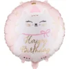 Folieballong Happy Birthday Katt 35 cm