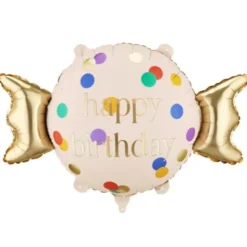 Folieballong Happy Birthday Godiskaramell