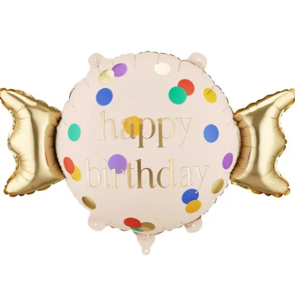 Folieballong Happy Birthday Godiskaramell