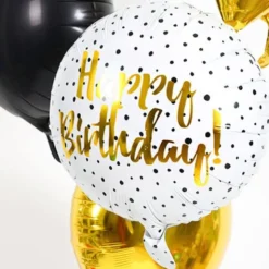 Folieballong Happy Birthday Prickar