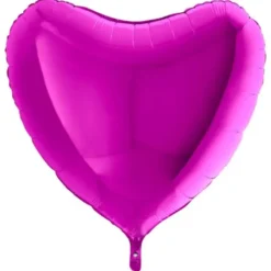 Folieballong Hjärta Lila XL