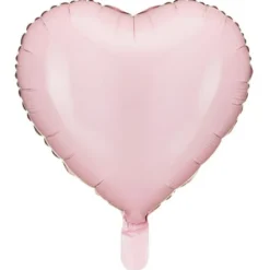 Folieballong Hjärta ljusrosa