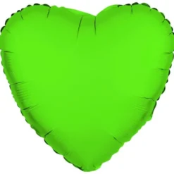Folieballong Hjärta Neongrön