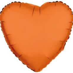 Folieballong Hjärta Neonorange