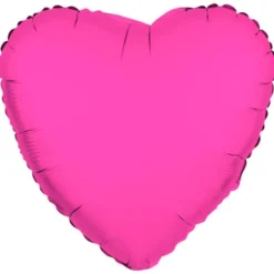 Folieballong Hjärta Neonrosa