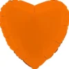 Folieballong Hjärta Orange Matt