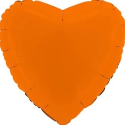 Folieballong Hjärta Orange Matt