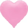 Folieballong Hjärta Sakura Pink Matt
