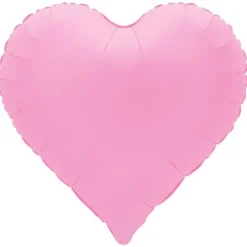 Folieballong Hjärta Sakura Pink Matt