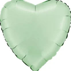 Folieballong Hjärta Satin Glazed Mint