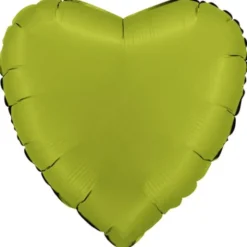 Folieballong Hjärta Satin Matcha Latte