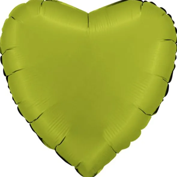 Folieballong Hjärta Satin Matcha Latte