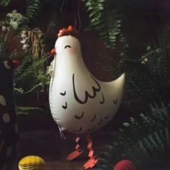 Folieballong Höna Vit