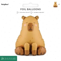 Folieballong Kapybara Stående 63 x 80 cm