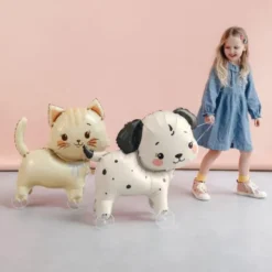 Folieballong Katt på Hjul 61 x 65 cm