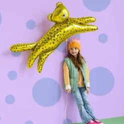 Folieballong Leopard Guld