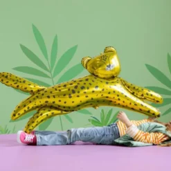 Folieballong Leopard Guld